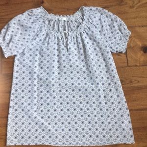 Joie Geometric Print Silk Blouse